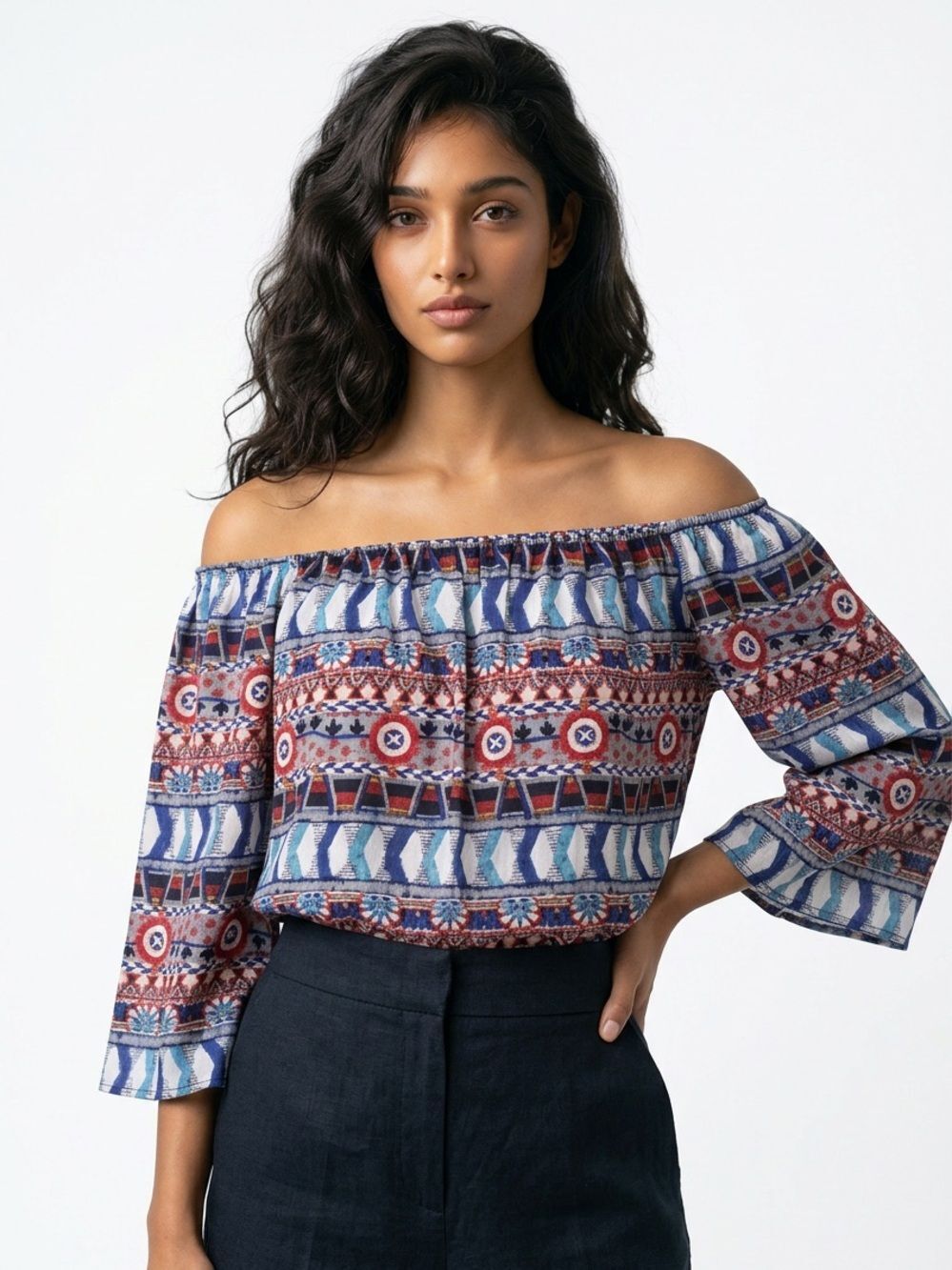 COLLECTIVE CONCEPTS | Off the Shoulder Top Large